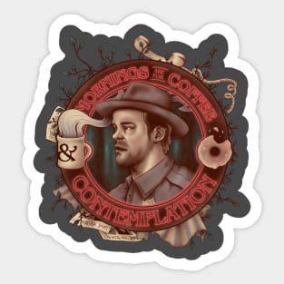 Coffee and Contemplation Sticker